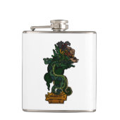 Mayan Serpent God Heupfles (Voorkant)