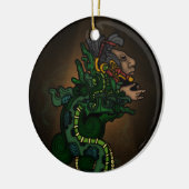 Mayan Serpent God Keramisch Ornament (Links)