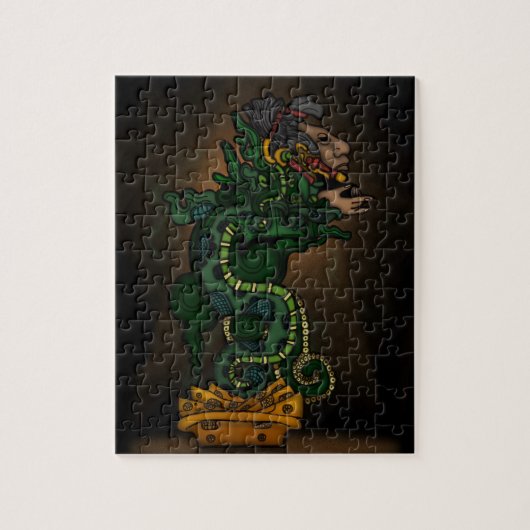 Mayan Serpent God Legpuzzel (Verticaal)