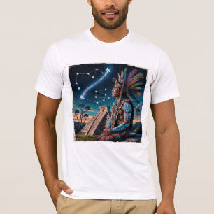 Mayan Shaman Spirit Guide T-shirt Tribal Glyph A