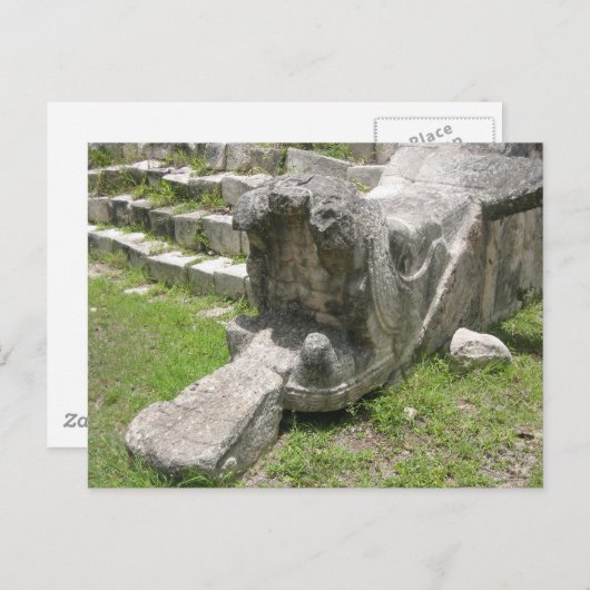 Mayan Snake Briefkaart (Voorkant / Achterkant)