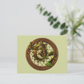 Mayan Snake Briefkaart (Staand voorkant)