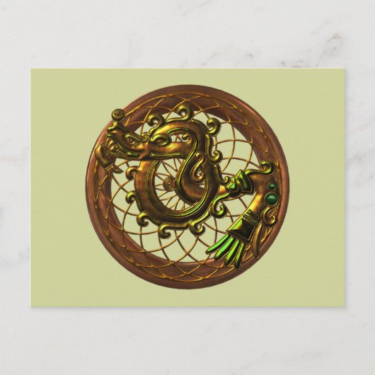 Mayan Snake Briefkaart (Voorkant)