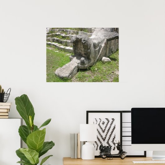 Mayan Snake Poster (Thuiskantoor)