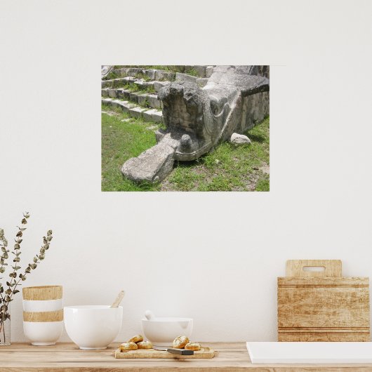 Mayan Snake Poster (Keuken)