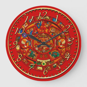 Mayan Sun Calendar Aztec Mexican History Clock Grote Klok