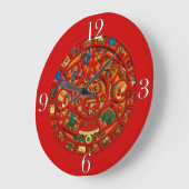 Mayan Sun Calendar Aztec Mexican History Clock Grote Klok (Hoek)