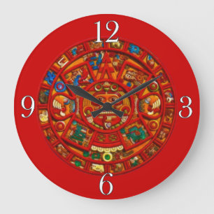 Mayan Sun Calendar Aztec Mexican History Clock Grote Klok