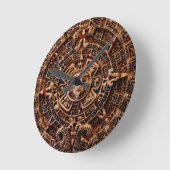 Mayan Sun Calendar Aztec Mexican History Clock Ronde Klok (Hoek)