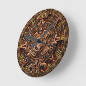 Mayan Sun Calendar Aztec Mexico History Clock Ronde Klok (Hoek)