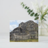 Mayan Sun God Temple, Belize Briefkaart (Staand voorkant)