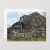 Mayan Sun God Temple, Belize Briefkaart (Voorkant / Achterkant)