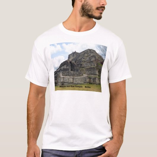 Mayan Sun God Temple, Belize T-shirt (Voorkant)
