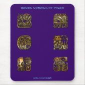 MAYAN-symbolen van Power Mousepad Muismat (Voorkant)