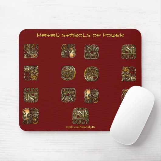MAYAN-symbolen van Power Mousepad Muismat (Met muis)