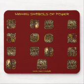MAYAN-symbolen van Power Mousepad Muismat (Voorkant)