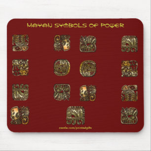 MAYAN-symbolen van Power Mousepad Muismat