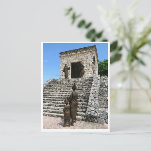 Mayan Temple Briefkaart (Staand voorkant)