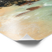 Mayan Temple en Caribbean Zee Foto Afdruk (Hoek)