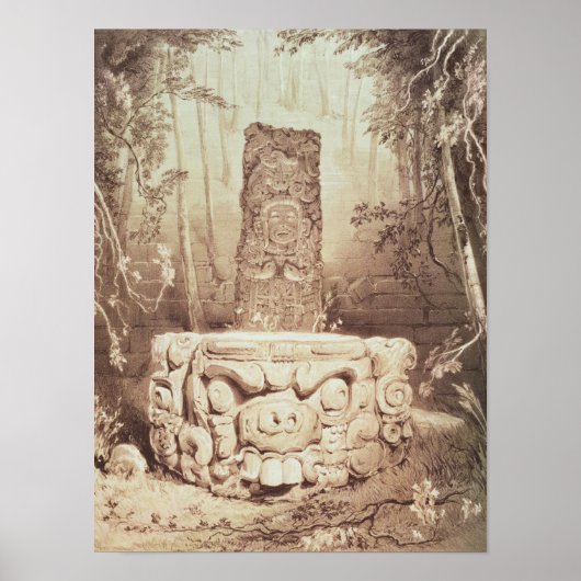 Mayan temple, Honduras Poster (Voorkant)