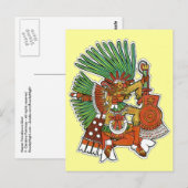 Mayan Tezcalipoca God Briefkaart (Voorkant / Achterkant)