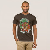 Mayan Tezcalipoca God T-shirt (Voorkant volledig)
