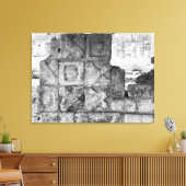 Mayan Tic-Tac-Toe? Canvas Afdruk (Insitu (Woonkamer))