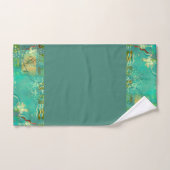 Mayan Turquoise & Gold Mexican Boho Bad Handdoek (Handdoek)