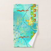 Mayan Turquoise & Golden Misty Sky Bad Handdoek (Handdoek)