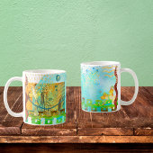 Mayan Turquoise & Golden Misty Sky Koffiemok