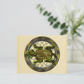 Mayan Turtle Briefkaart (Staand voorkant)