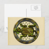 Mayan Turtle Briefkaart (Voorkant / Achterkant)