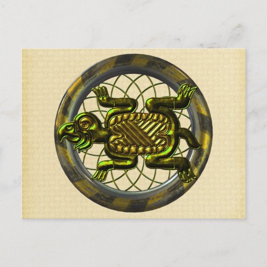Mayan Turtle Briefkaart (Voorkant)