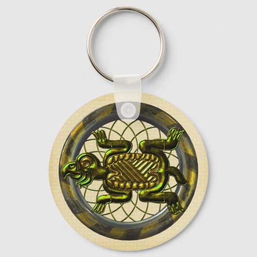 Mayan Turtle Sleutelhanger (Voorkant)