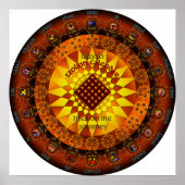 Mayan Tzolkin-kalender Poster (Voorkant)