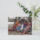 Mayan Vendors Briefkaart (Staand voorkant)