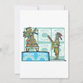 Mayan Warrior and King Invitation Kaart (Voorkant)