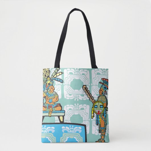 Mayan Warrior en King Canvas tas (Voorkant)