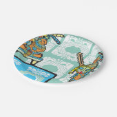 Mayan Warrior en King Papieren Bordje (Gekanteld)