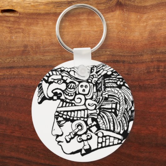 Mayan Warrior Sleutelhanger (Voorkant)