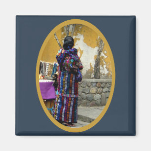 Mayan Woman in Panajachel Guatemala Magneet