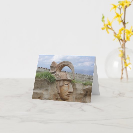 Mayan Wonder-briefkaarten Kaart (Gele Bloem)