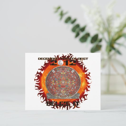 Mayan Zon Briefkaart (Staand voorkant)