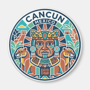 Mayanische Zonnegod (Kinich Ahau) Mexico Magneet