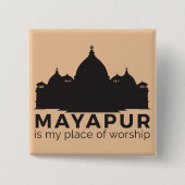 Mayapur is mijn Button van het Verdienste (Voorkant)