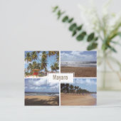 Mayaro Beach Collage (met meerdere uitzichten) Bri Briefkaart (Staand voorkant)