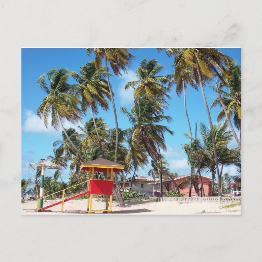 Mayaro Beach Lifeguard Tower, Trinidad Briefkaart (Voorkant)