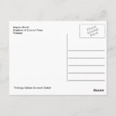 Mayaro Beach Shadows of Coconut Trees Briefkaart (Achterkant)