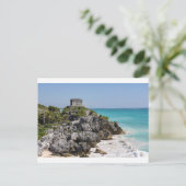 Mayaruïnes in Tulum Mexico Briefkaart (Staand voorkant)