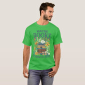 Maybe Books Are Addicted To Me Book Stack Floral B T-shirt (Voorkant volledig)